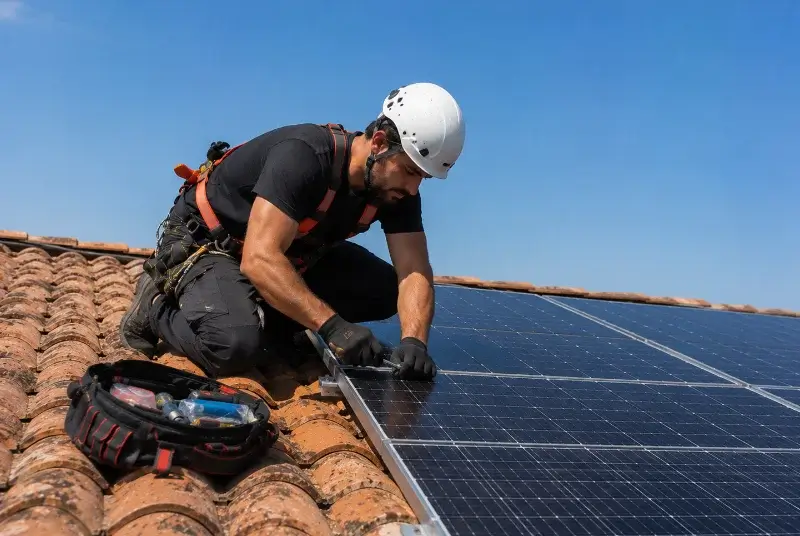 Maintenance et monitoring de panneaux solaires au Vignau