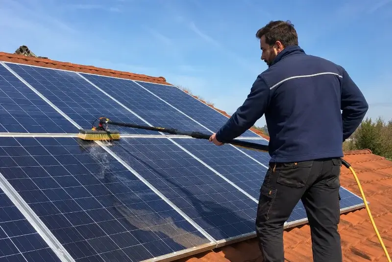 Nettoyage et entretien de panneaux solaires au Vignau